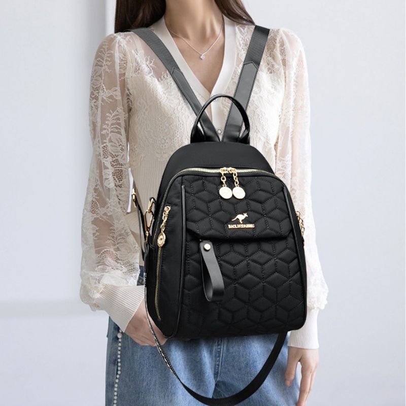 korean Style Diamond Embroidery Premium Ladies Backpack