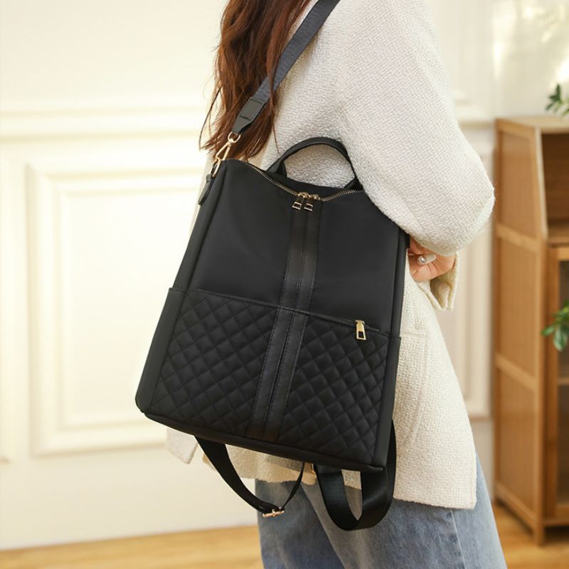 Korean style Oxford cloth diamond stitching fashion ladies backpack