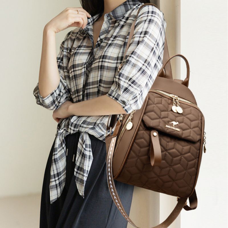 korean Style Diamond Embroidery Premium Ladies Backpack