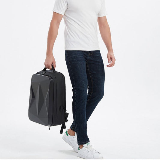 New Waterproof Trendy 17.3-Inch Large Capacity Bag ,USB, Hard Shell Men's Backpack - Define your Purpose