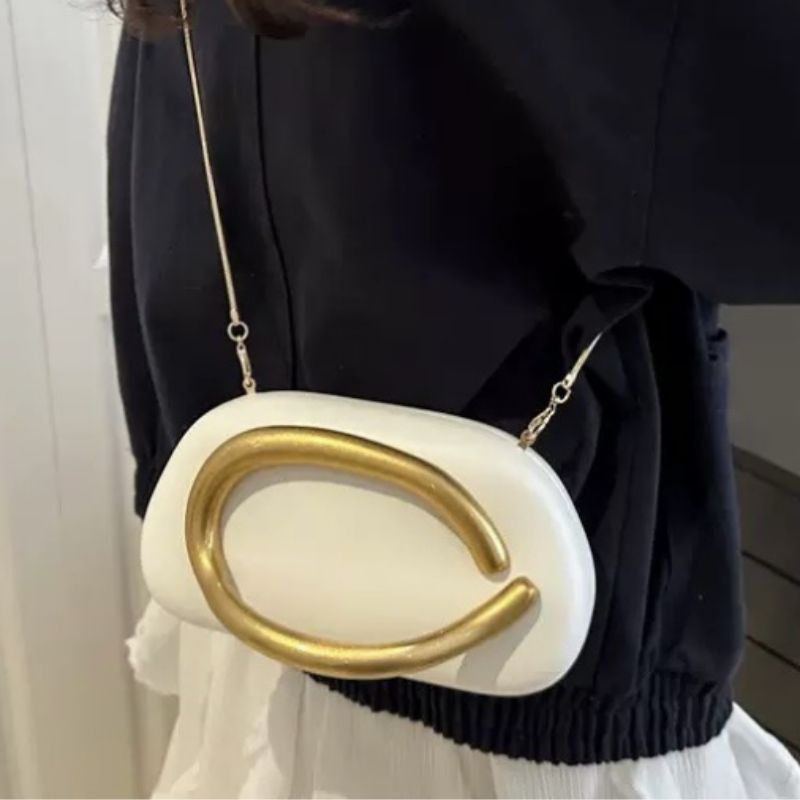 Women Acrylic American Design Party Clutch Bag