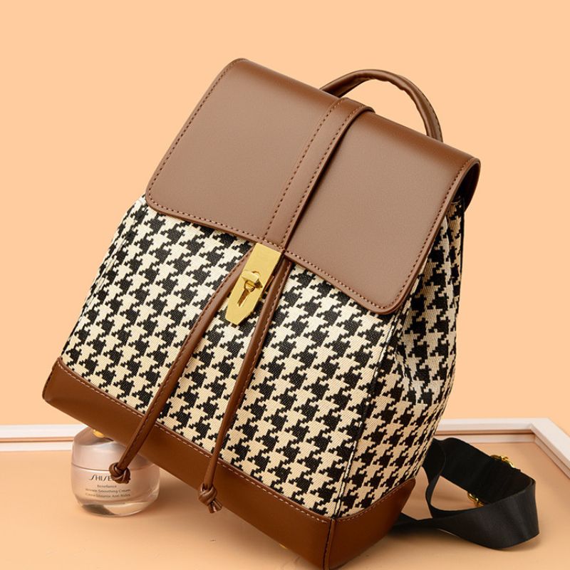 Cross-border women's backpack, classic and stylish soft leather backpack - Define your Purpose