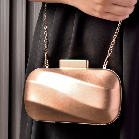 Women Metalic Silver Shiny Party Bag - Define your Purpose