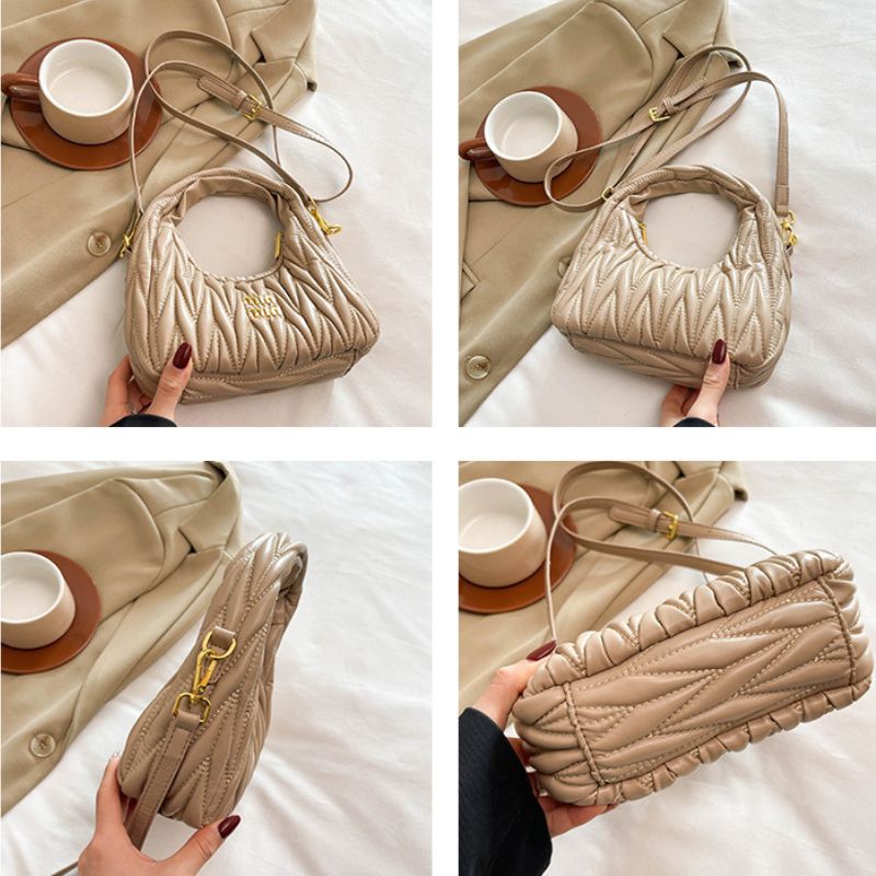 Elegant Diamond Quilted Women's Shoulder & Crossbody Handbag For Women