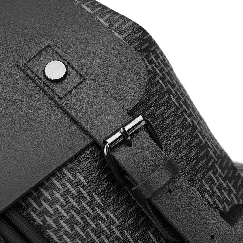 Fashion Leather Backpack With Buckle Flap Closure for Work, Travel & College