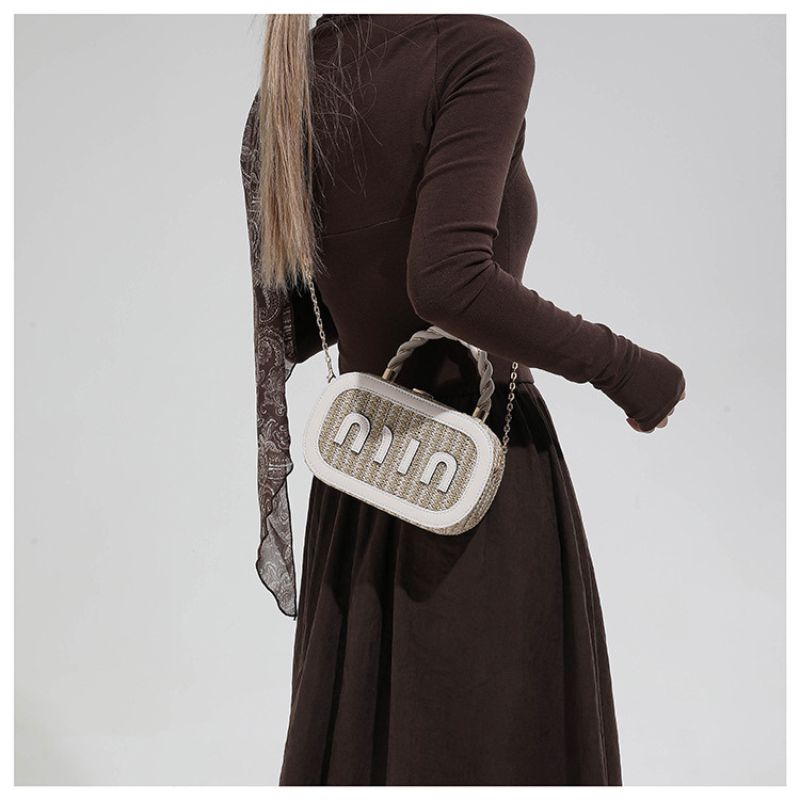 Trendy Modern Letter Small Square Letter Crossbody Bag