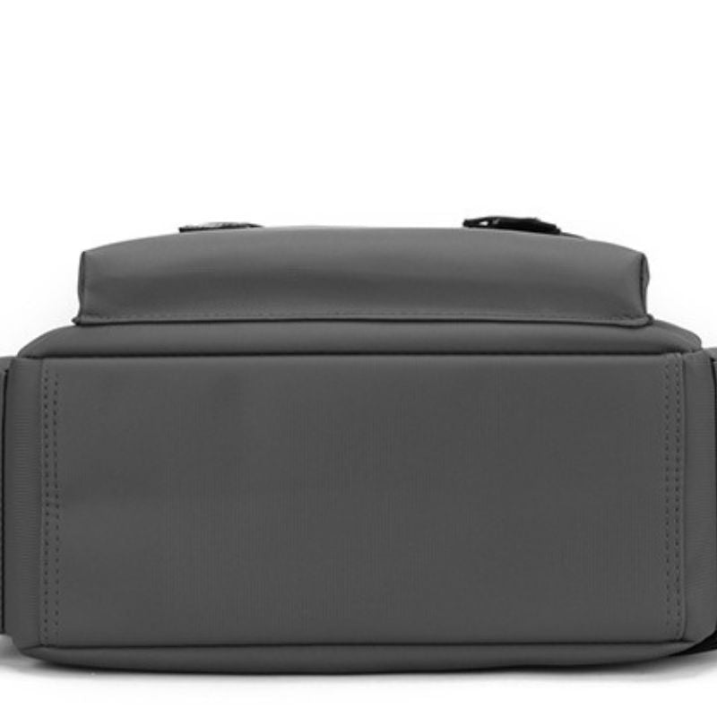 Modern Minimalist Leather Backpack With Buckle Straps – Travel, Work & College Bag