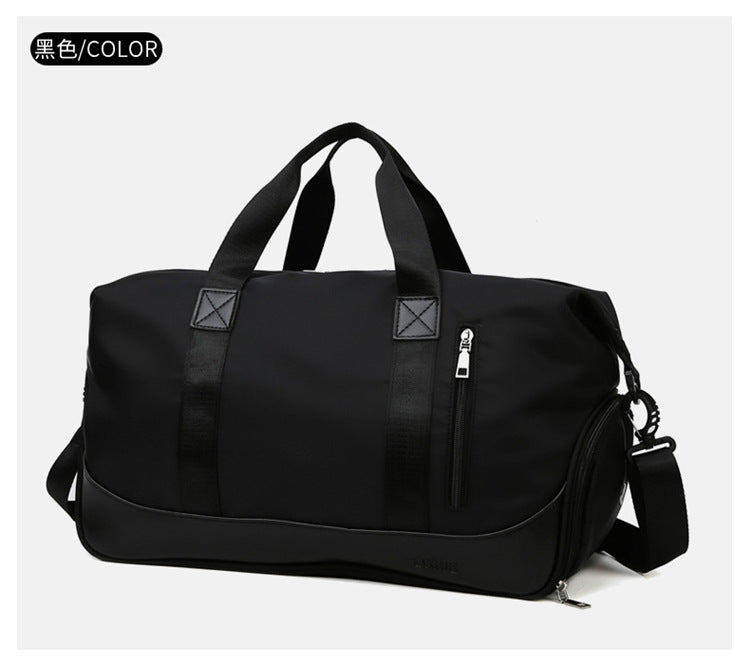 Traveling Sports Duffle Bag With independent shoe compartment and wet separation