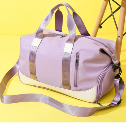 Traveling Sports Duffle Bag With independent shoe compartment and wet separation