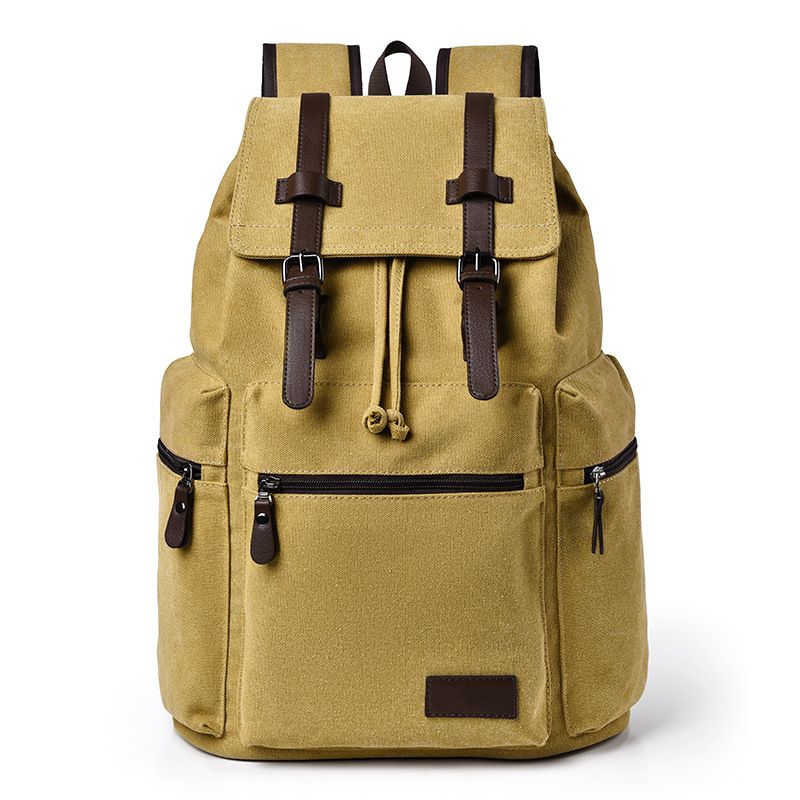 Retro Men's Canvas American Style Backpack, Large Capacity, New Style, College Student bag - Define your Purpose