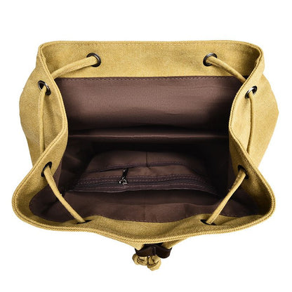 Retro Men's Canvas American Style Backpack, Large Capacity, New Style, College Student bag - Define your Purpose