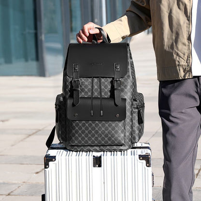 Men's plaid backpack, suitable for casual work, office use business trips, and laptop use. - Define your Purpose