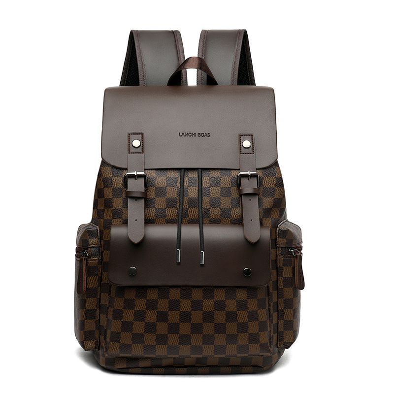 Men's plaid backpack, suitable for casual work, office use business trips, and laptop use. - Define your Purpose
