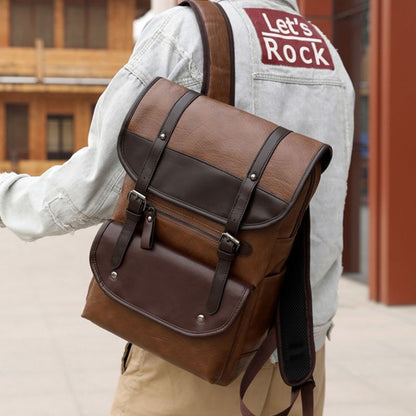 Cross-Border Men's Trendy Retro Bag Perfect For Travel Comfortable To Carry Leather Backpack - Define your Purpose