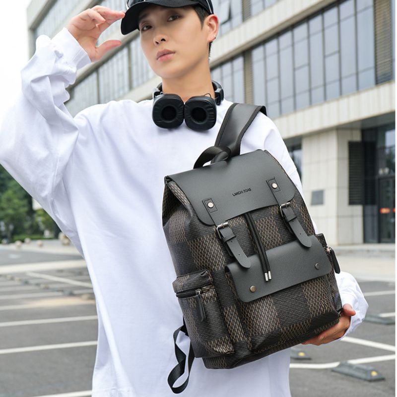 New Men's Backpack, Stylish And Simple, Vintage-Style Travel Backpack High-Value Business Travel Laptop Bag - Define your Purpose