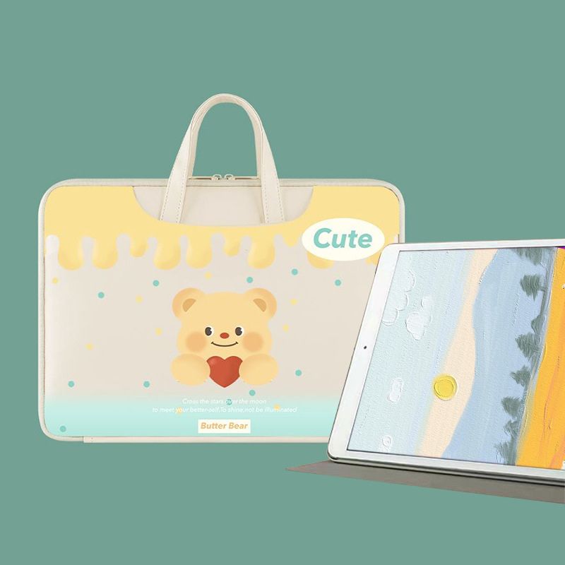 Women's Fashionable And Fresh New Laptop Bag, Cute Cartoon Style, Suitable For Apple Products - Define your Purpose