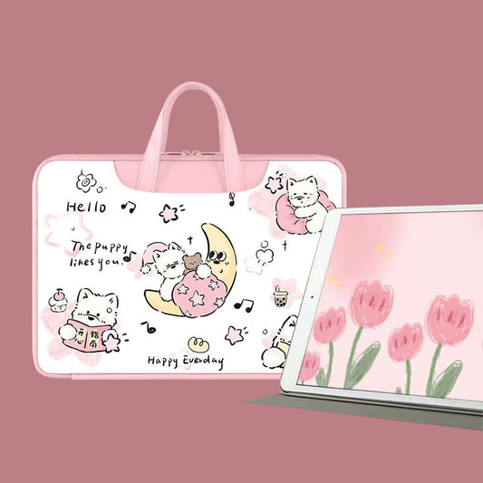 Women's Fashionable And Fresh New Laptop Bag, Cute Cartoon Style, Suitable For Apple Products - Define your Purpose