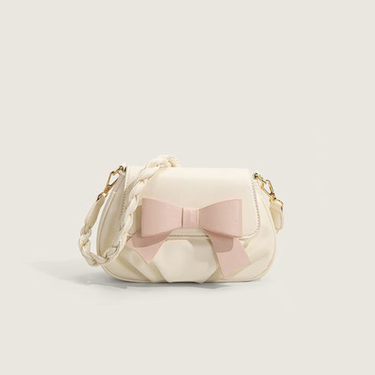 Women Versatile Bow Sweet Pleated Sling Bag - Define your Purpose