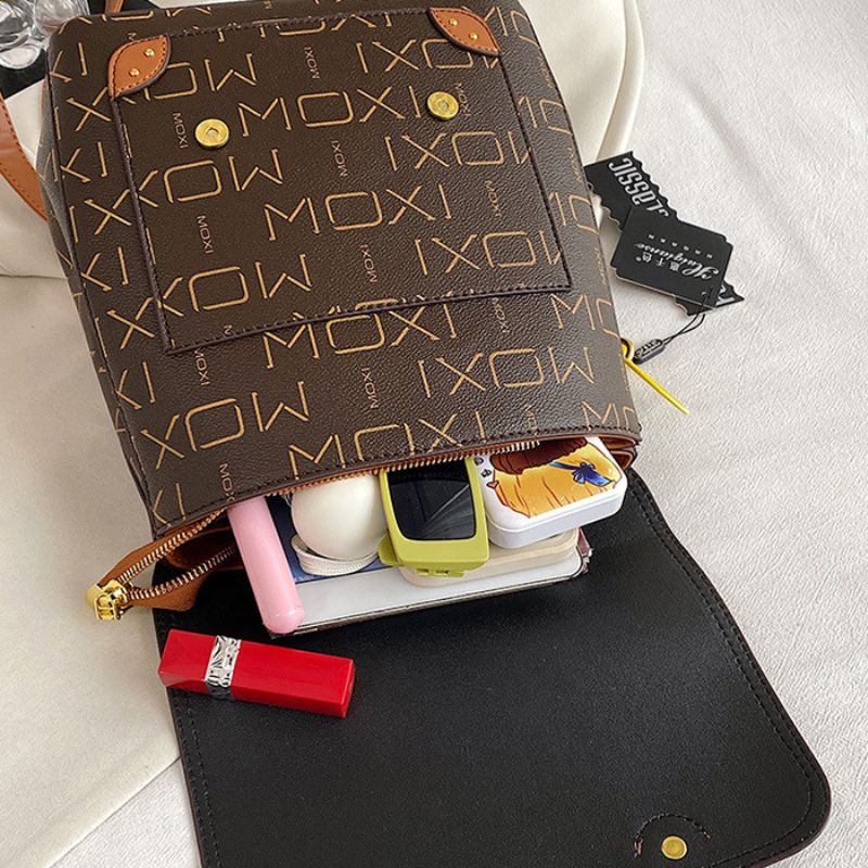 Luxury Printed Texture New Style Fashion Old Flower Backpack