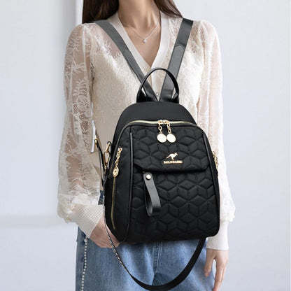 korean Style Diamond Embroidery Premium Ladies Backpack