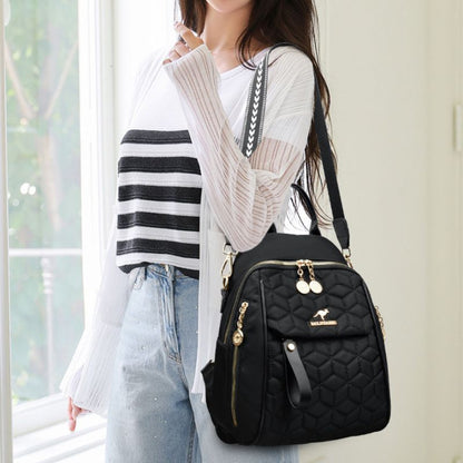 korean Style Diamond Embroidery Premium Ladies Backpack