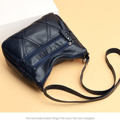 New Soft Leather Large Capacity Multi-Compartment Casual Bag