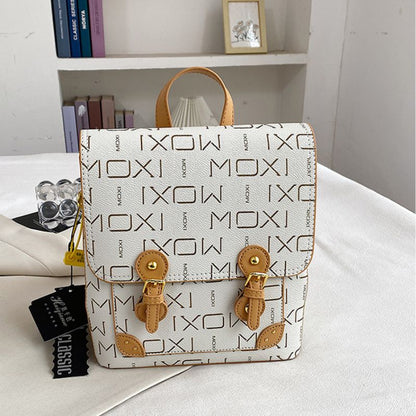 Luxury Printed Texture New Style Fashion Old Flower Backpack