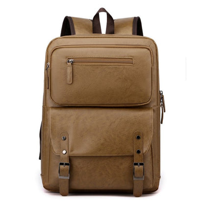 PU Men's Casual Business Trip Laptop Travel Backpack