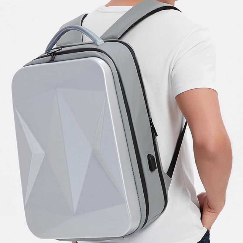 New Waterproof Trendy 17.3-Inch Large Capacity Bag ,USB, Hard Shell Men's Backpack - Define your Purpose