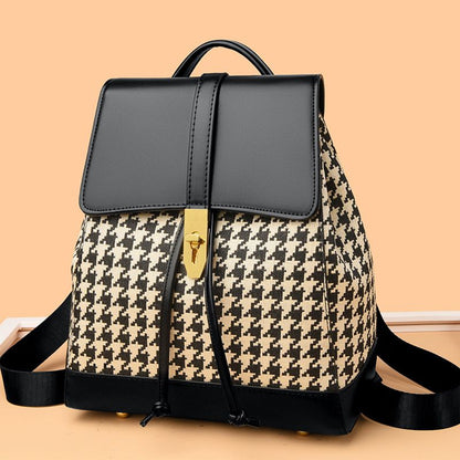 Cross-border women's backpack, classic and stylish soft leather backpack - Define your Purpose