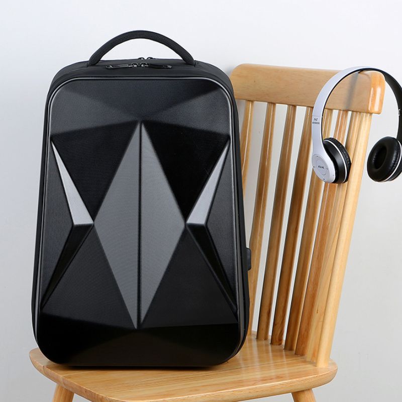 New Waterproof Trendy 17.3-Inch Large Capacity Bag ,USB, Hard Shell Men's Backpack - Define your Purpose