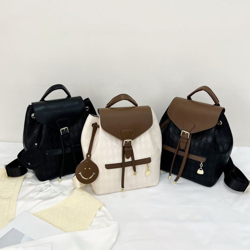 New Style Retro PU Shoulder Bag Soft Leather Fashion Bag College Student Trendy Backpack - Define your Purpose