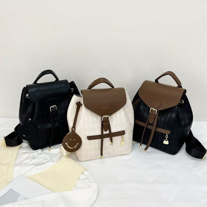 New Style Retro PU Shoulder Bag Soft Leather Fashion Bag College Student Trendy Backpack - Define your Purpose