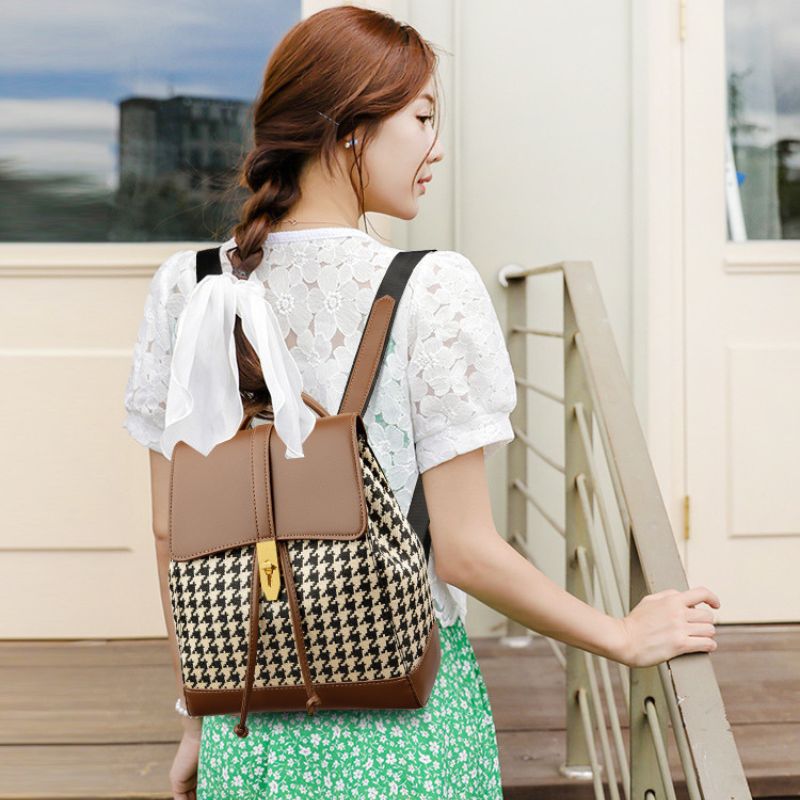 Cross-border women's backpack, classic and stylish soft leather backpack - Define your Purpose