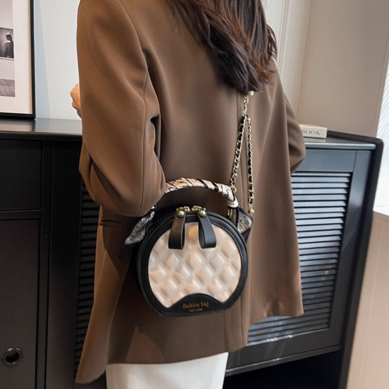 PU Diamond Embroidery Style Women Bag