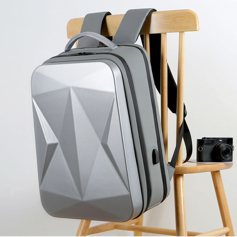 New Waterproof Trendy 17.3-Inch Large Capacity Bag ,USB, Hard Shell Men's Backpack - Define your Purpose