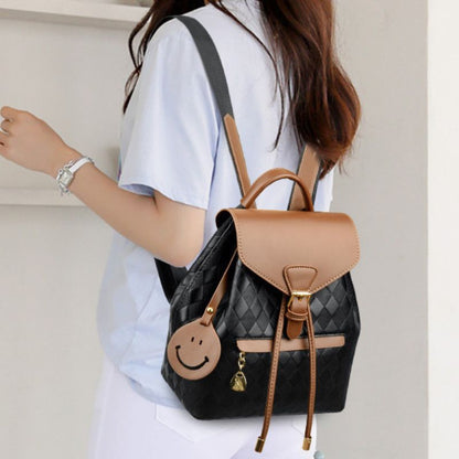 New Style Retro PU Shoulder Bag Soft Leather Fashion Bag College Student Trendy Backpack - Define your Purpose