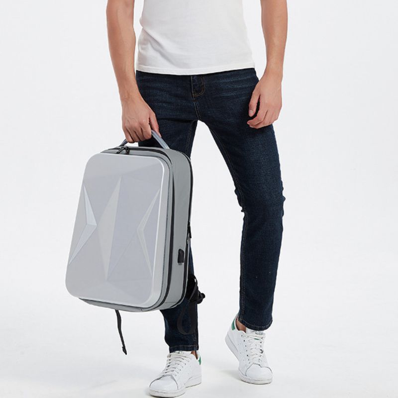 New Waterproof Trendy 17.3-Inch Large Capacity Bag ,USB, Hard Shell Men's Backpack - Define your Purpose