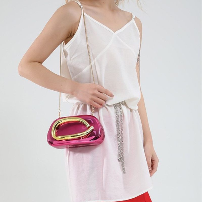 Women Acrylic American Design Party Clutch Bag