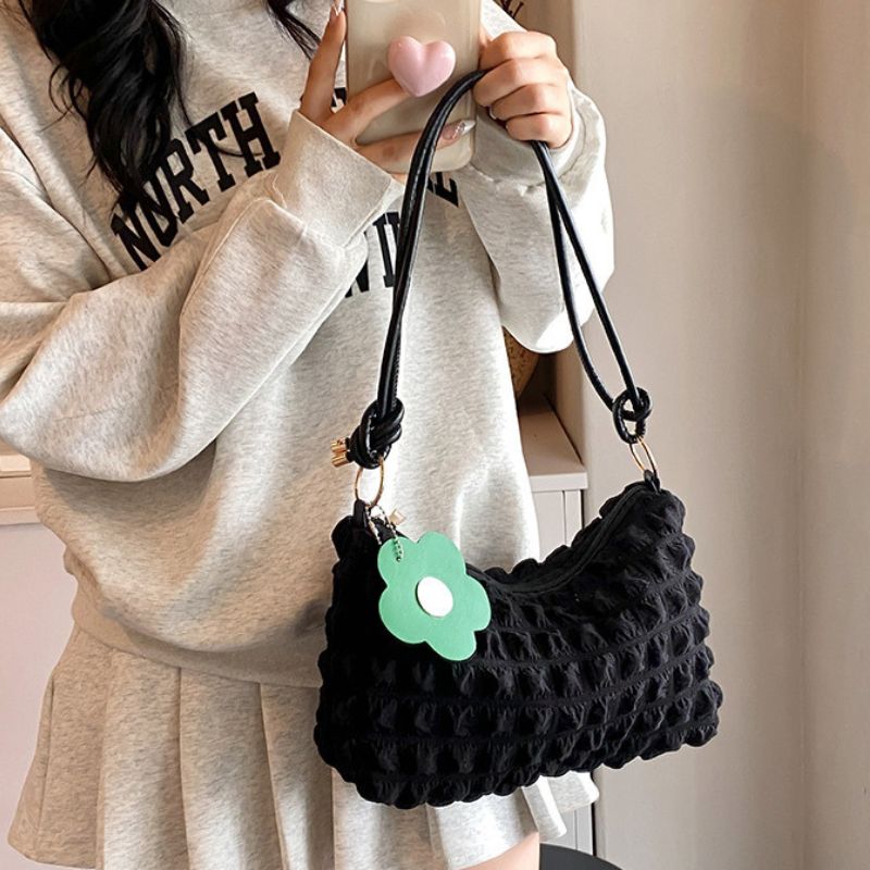 PU Foreign Style Women Fresh Bubble Armpit Bag