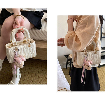 Luxury Diamond Elegant Scarf Accent Shoulder & Crossbody Bag For Women