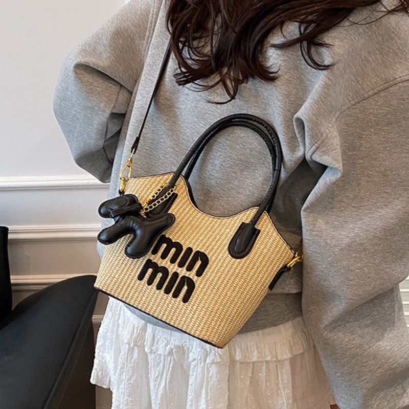 Premium Straw Woven Mini Bag – Stylish Beach & Resort Handbag