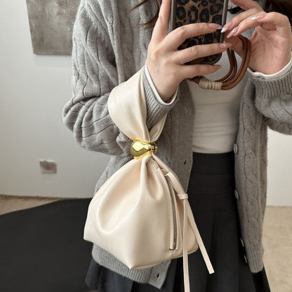 Vintage Pleated Bucket Bag for Women – Chic  Fashion Shoulder Handbag