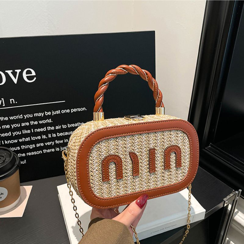 Trendy Modern Letter Small Square Letter Crossbody Bag