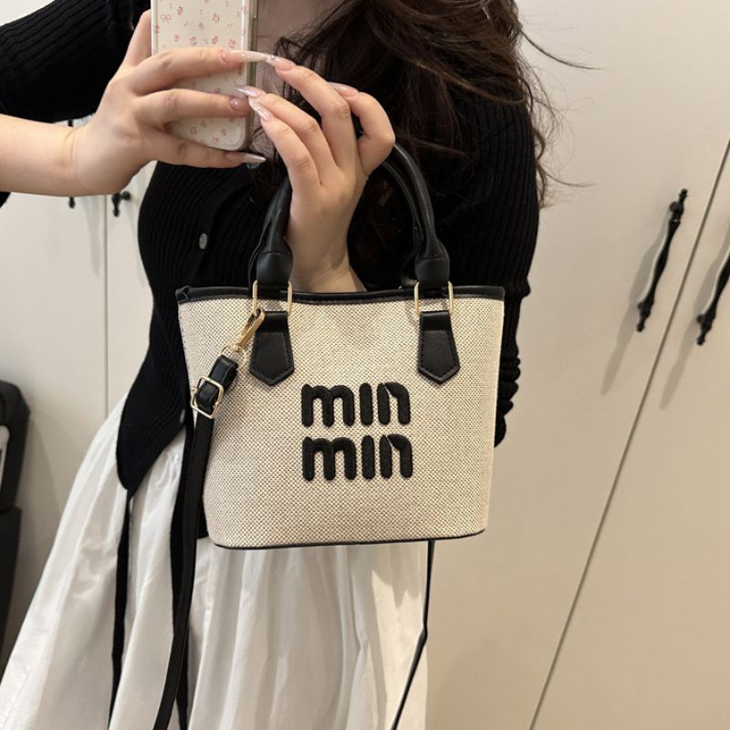 Trendy Women's Retro Bucket Handbag Versatile Large Capacity Shoulder Bag