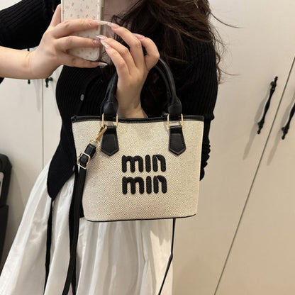 Trendy Women's Retro Bucket Handbag Versatile Large Capacity Shoulder Bag