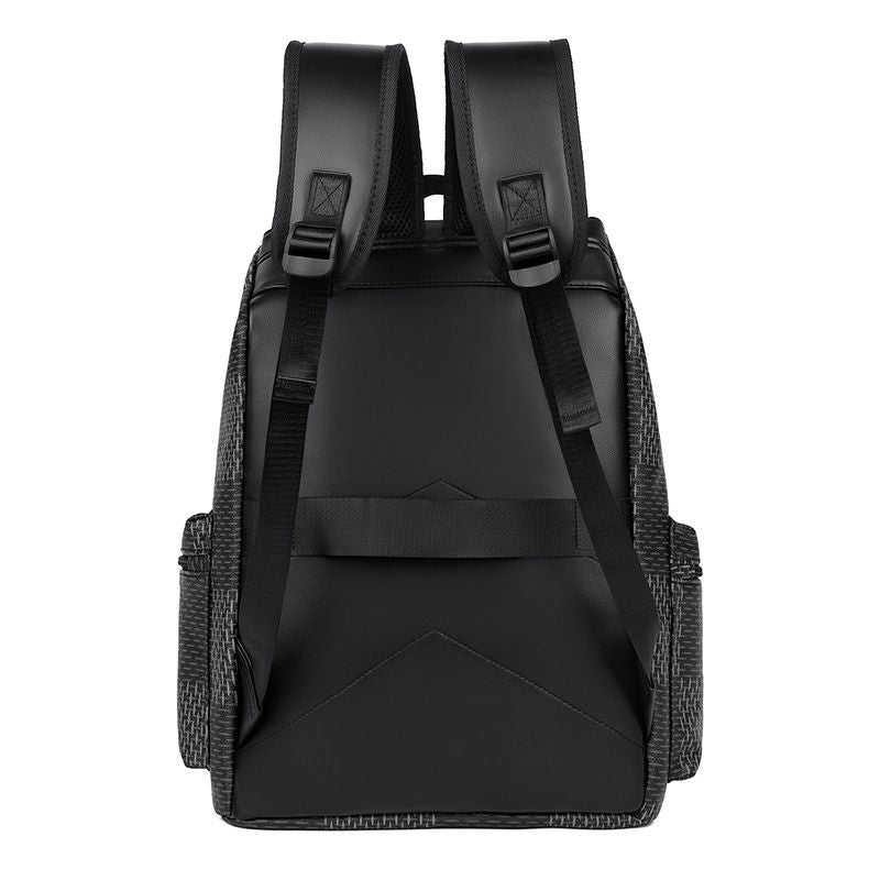 Fashion Leather Backpack With Buckle Flap Closure for Work, Travel & College