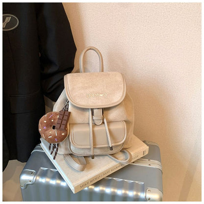 New Stylish Retro Suede Backpack For Women – Vintage Travel & Everyday Bag