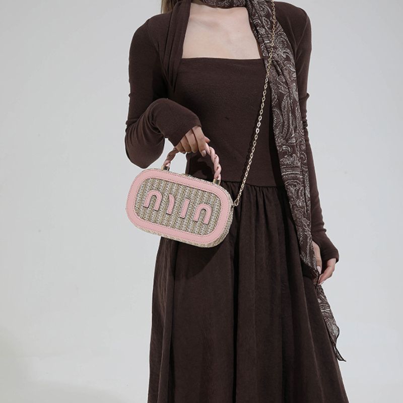 Trendy Modern Letter Small Square Letter Crossbody Bag