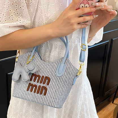 Premium Straw Woven Mini Bag – Stylish Beach & Resort Handbag